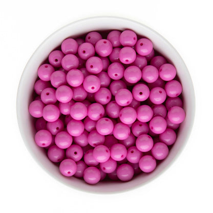 12mm Acrylic Solid Round Beads