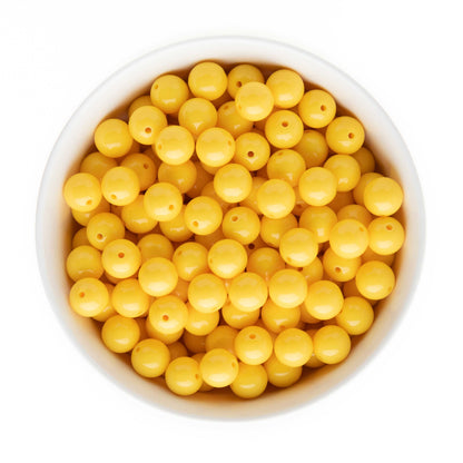 12mm Acrylic Solid Round Beads