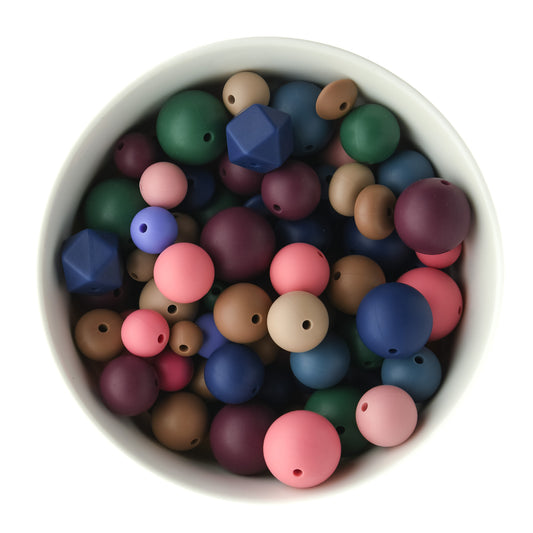 Jewel Tones Assorted Bead Packs for silicone bead crafting from Cara & Co Craft Supply