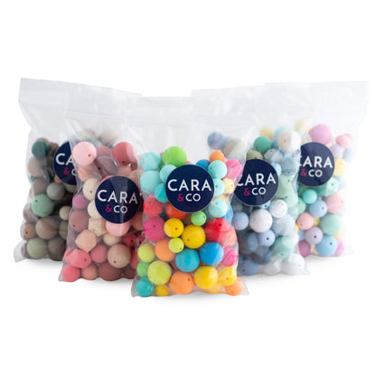 Assorted Bead Packs for silicone bead crafting from Cara & Co Craft Supply