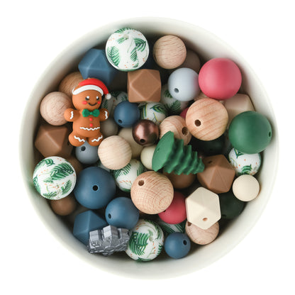Winterberry Themed Silicone Bead Pack