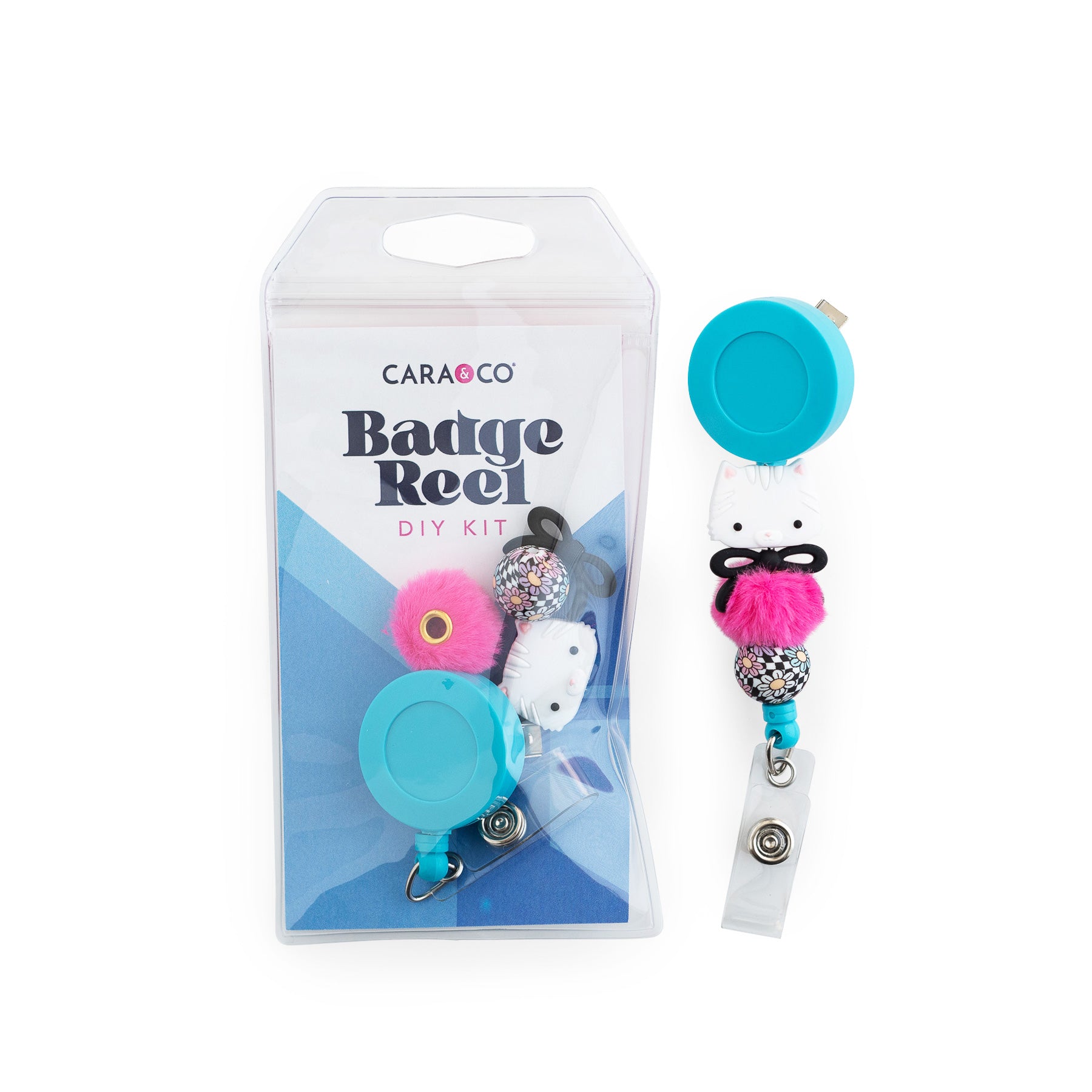 Check Meow-t Badge Reel DIY Kit with silicone beads