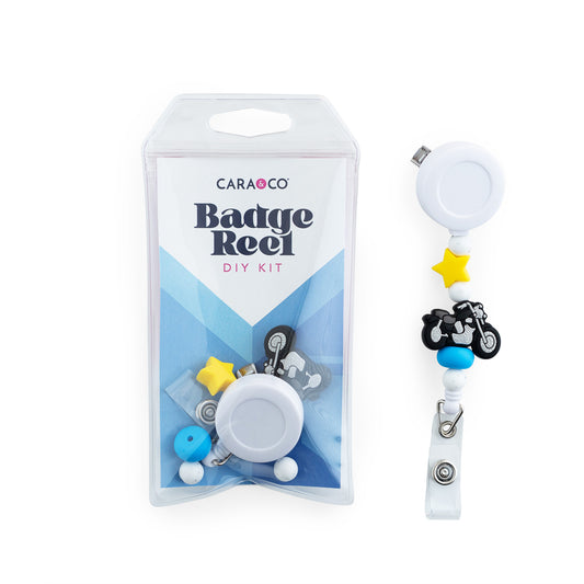 Classic Ride Badge Reel DIY Kit with silicone beads
