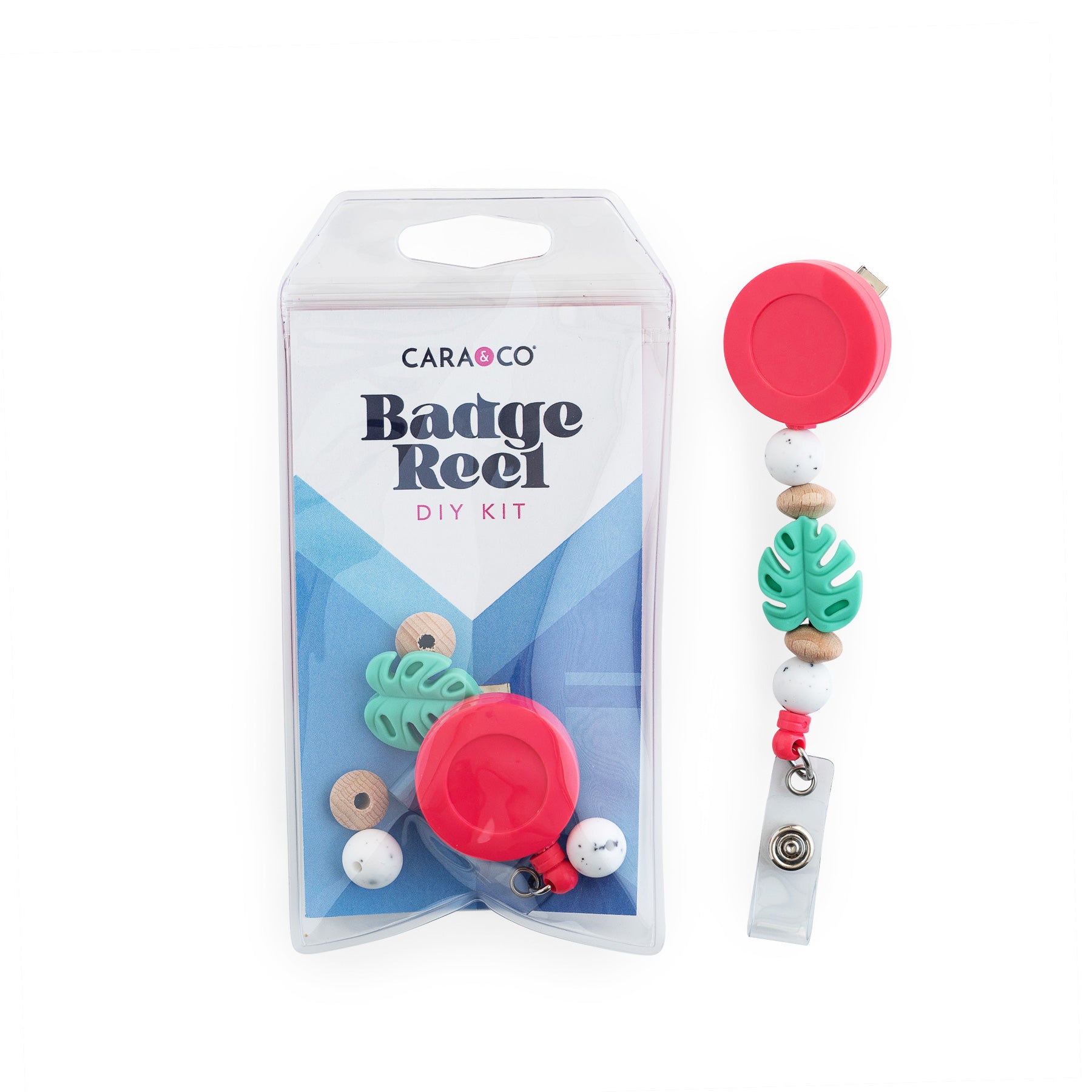 Tropical Pop Badge Reel DIY Kit with silicone beads