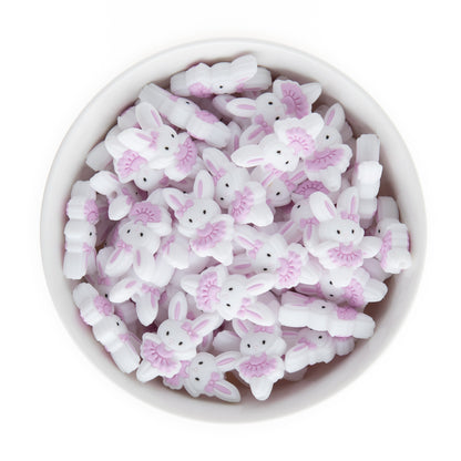 Ballerina Bunny Silicone Focal Beads