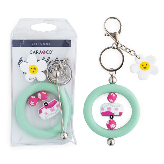 Silicone DIY Kit Summer Vacay Keychain from Cara & Co Craft Supply