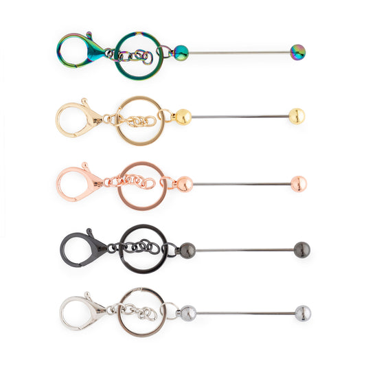 Beadables Premium Beadable Bar Keychains from Cara & Co Craft Supply