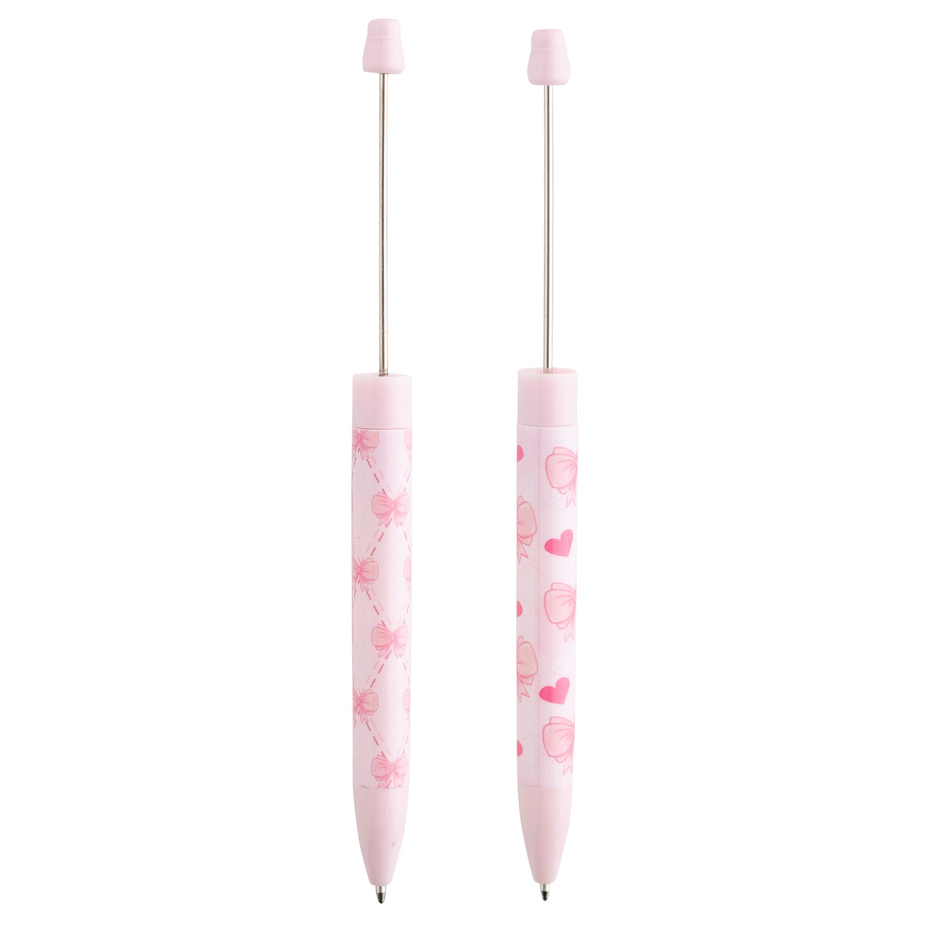 Beadable Bow Printed Pens for silicone bead crafting from Cara & Co Craft Supply