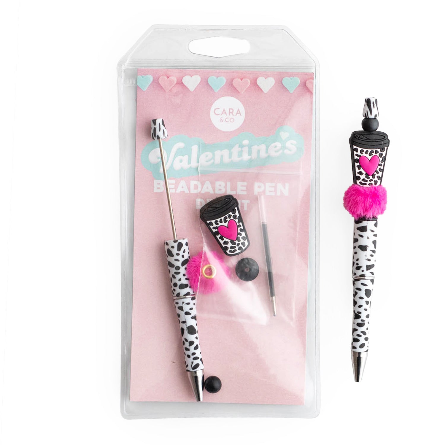 Espresso My Heart Beadable Pen DIY Kits with Silicone Beads