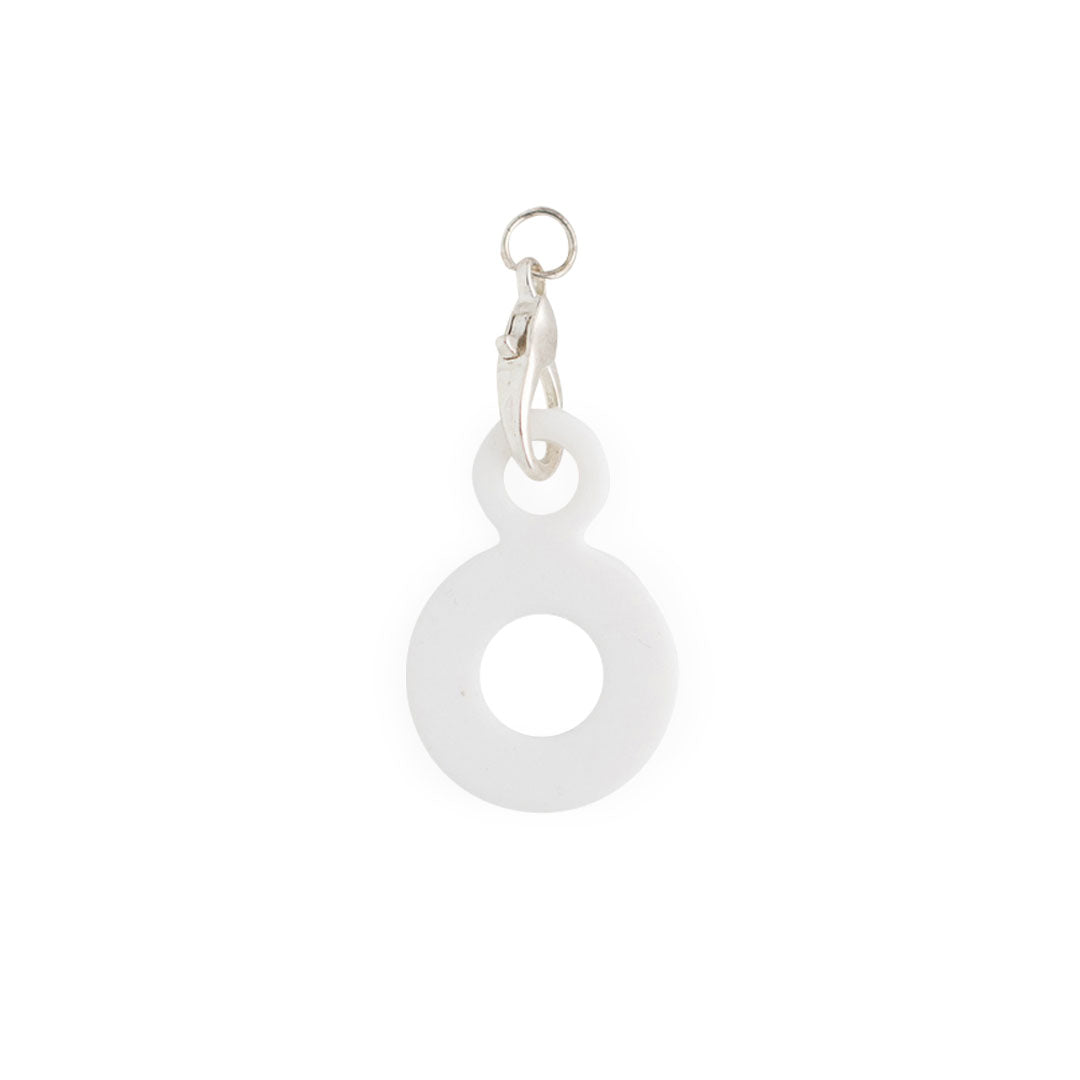 Beadable Straw Attachment White from Cara & Co Craft Supply