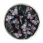 Floral Butterfly Purples Silicone focal beads from Cara & Co Craft Supply