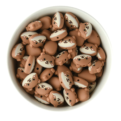 Capybara Silicone Focal Beads for silicone bead crafting from Cara & Co Craft Supply