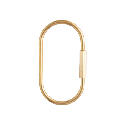 Beadable Carabiner Clip for silicone bead crafting from Cara & Co Craft Supply