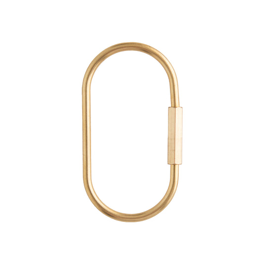 Beadable Carabiner Clip for silicone bead crafting from Cara & Co Craft Supply