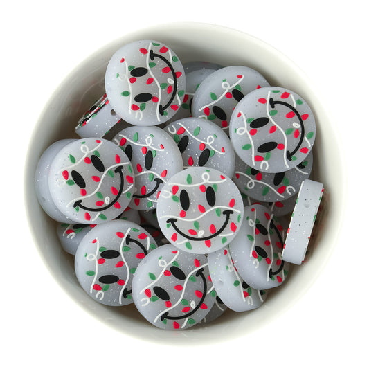 Christmas Happy Face Silicone Focal Beads from Cara & Co Craft Supply