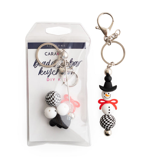 Frosty Friend Beadable Bar Keychain DIY Kit Silicone beads