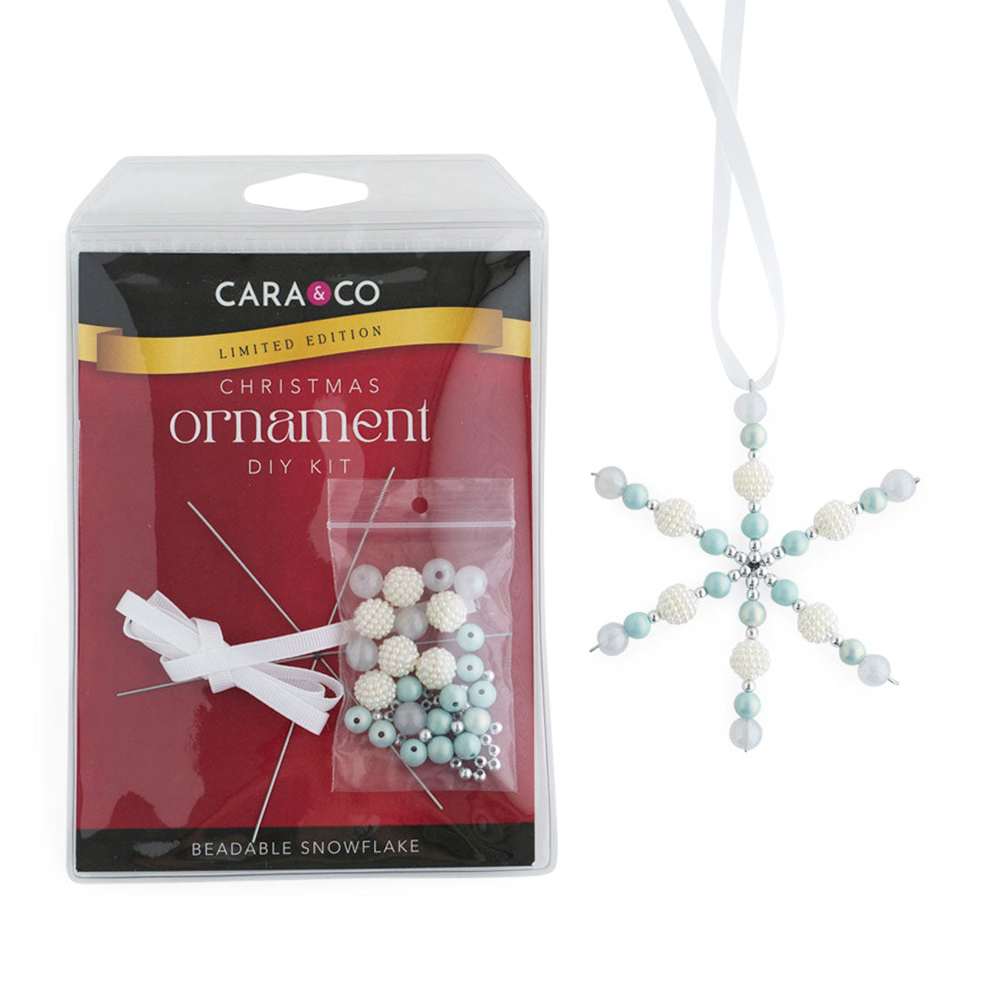 Frosty Christmas Snowflake Ornament Kit from Cara & Co Craft Supply