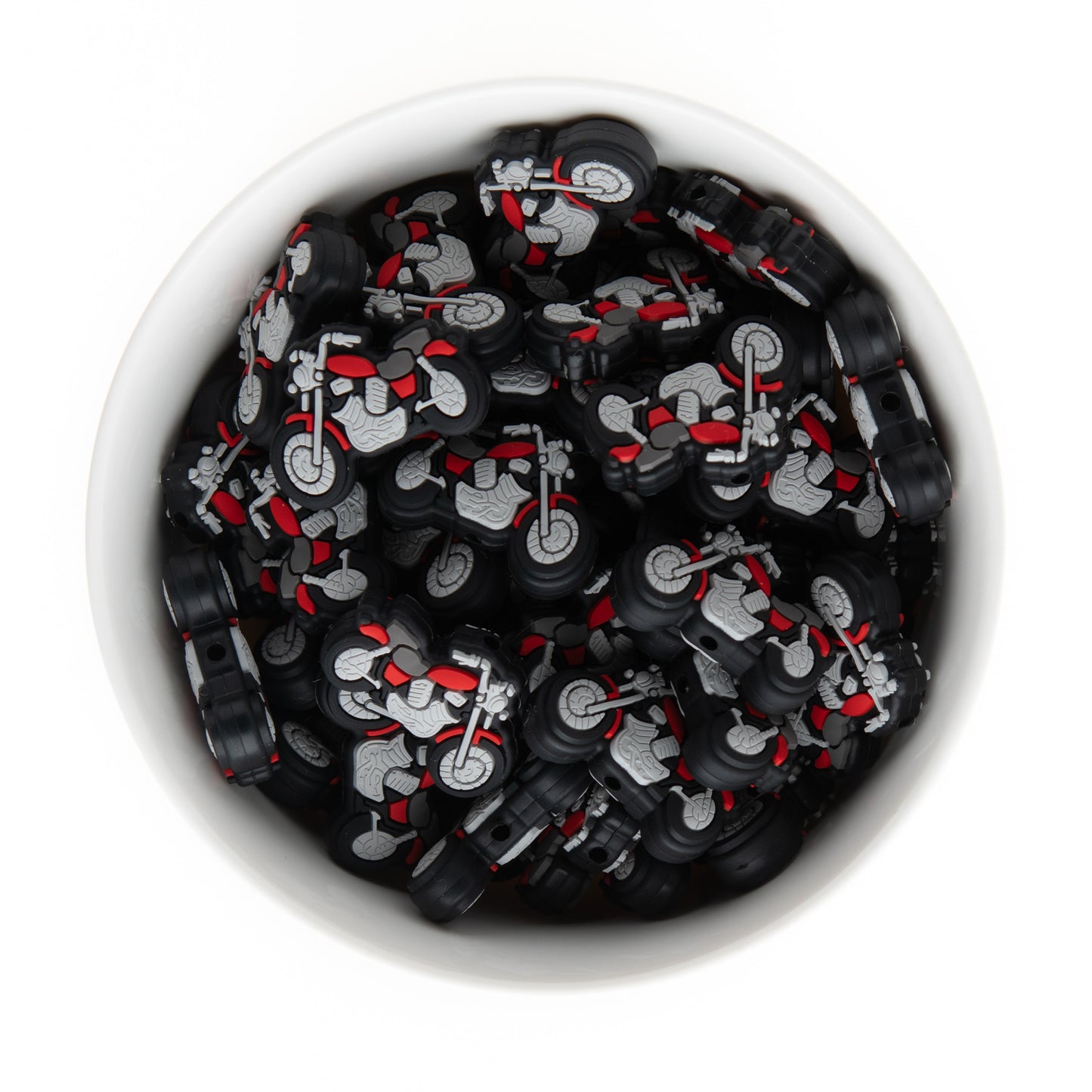 Classic Motorcycle Silicone Focal Beads
