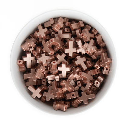 Cross Silicone Focal Beads