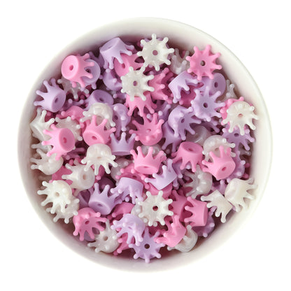 Crown Spacer Silicone Beads for silicone crafting from Cara & Co Crafting Supplies