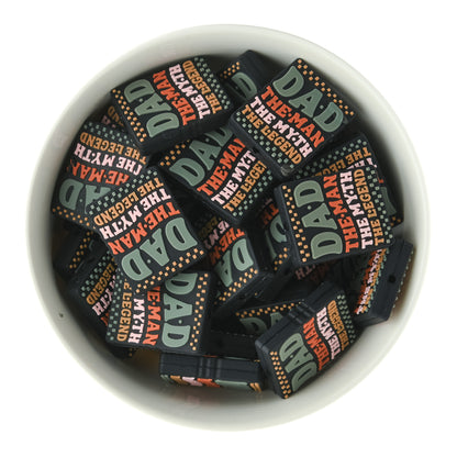 Dad The Legend Silicone Focal Beads