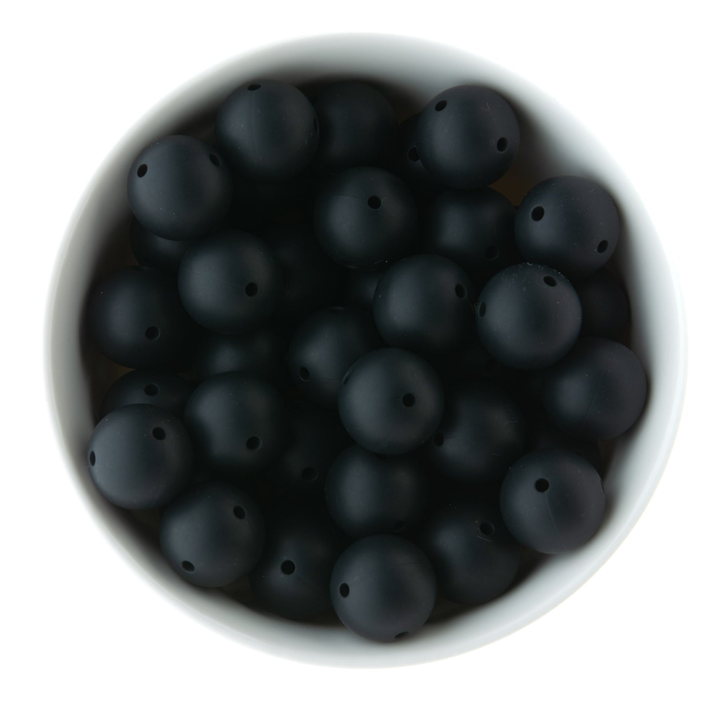 Double Hole Silicone Round Beads