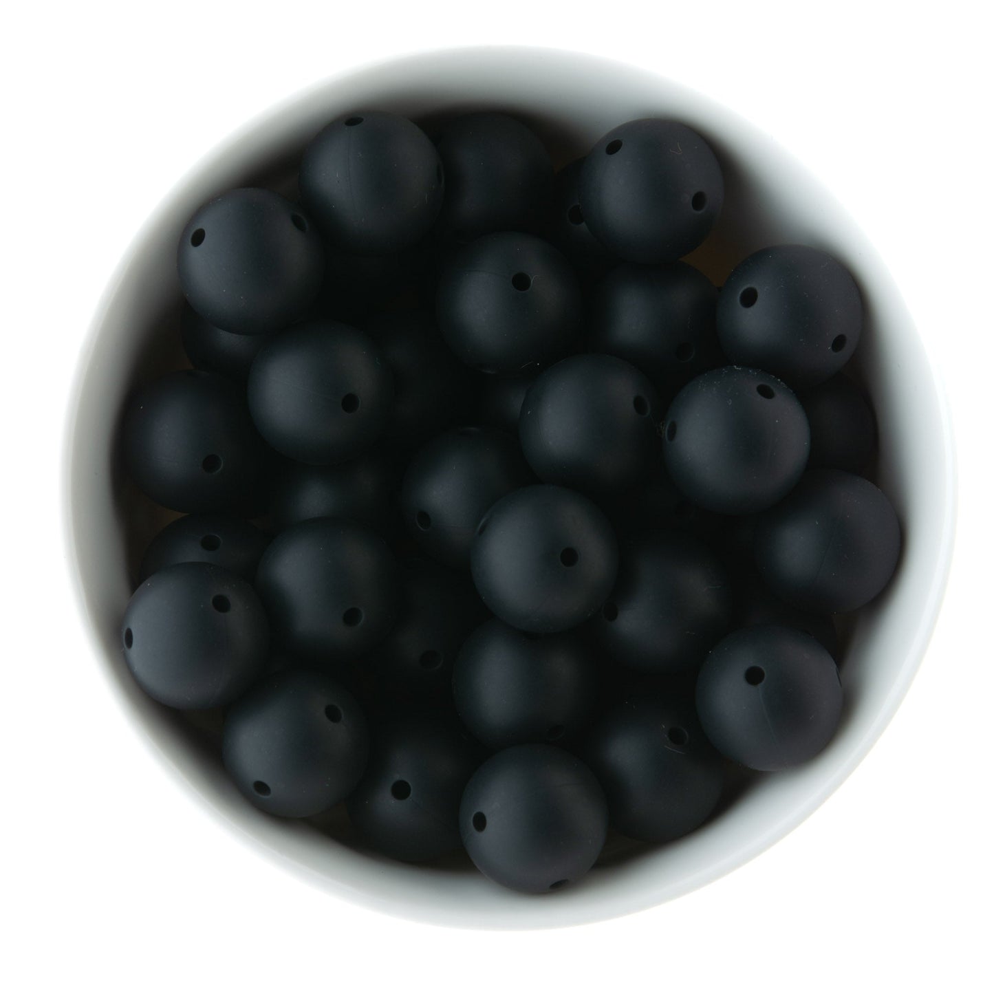 Double Hole Silicone Round Beads