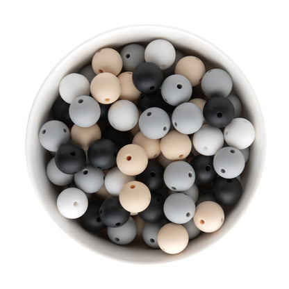 Double Hole Silicone Round Beads