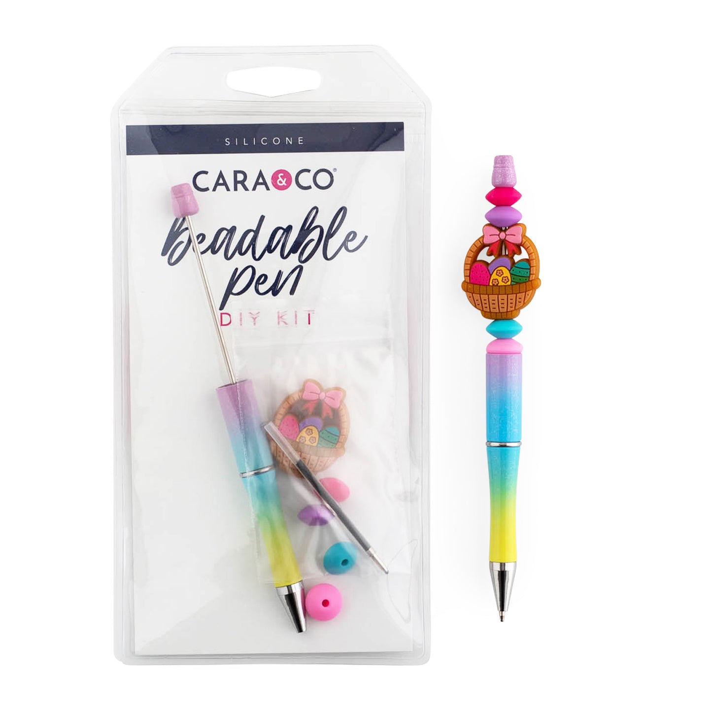 Easter Eggsplosion Beadable Pen DIY Kit with Silicone Beads