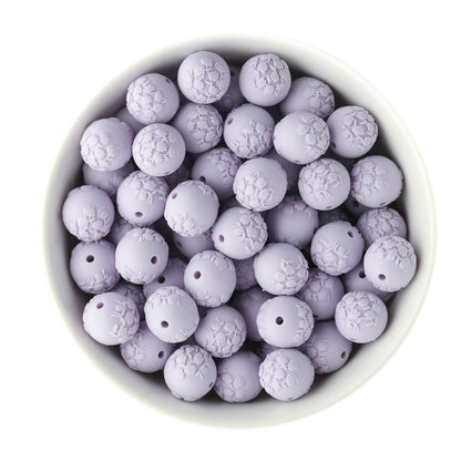 Embossed Silicone Round Beads