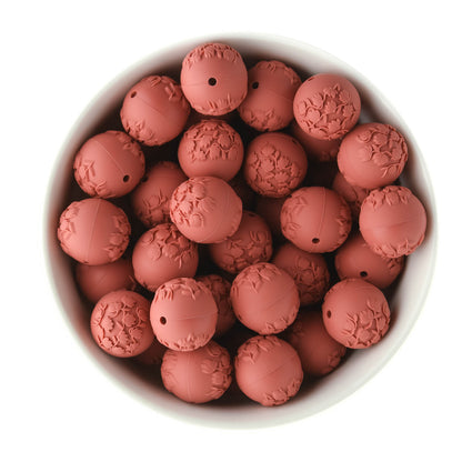 Embossed Silicone Round Beads