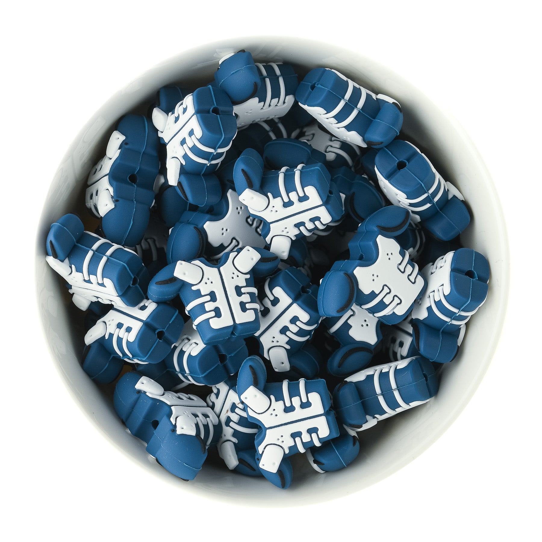Silicone Focal Bead Football Gear for silicone crafting from Cara & Co Crafting Supplies