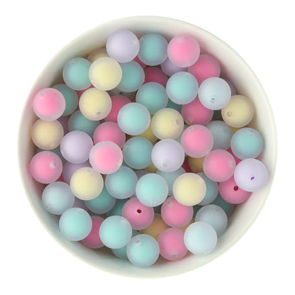 15mm Frosted Silicone Round Beads for silicone crafting from Cara & Co Craft Supply