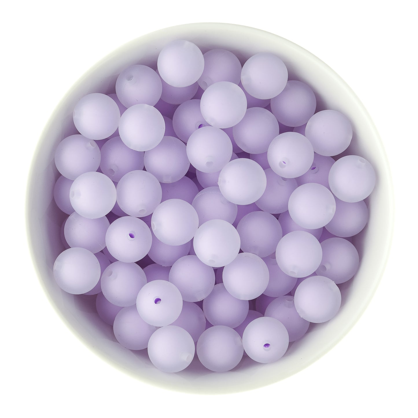 15mm Purple Frosted Silicone Round Beads for silicone crafting from Cara & Co Craft Supply
