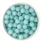 15mm Turquoise Frosted Silicone Round Beads for silicone crafting from Cara & Co Craft Supply