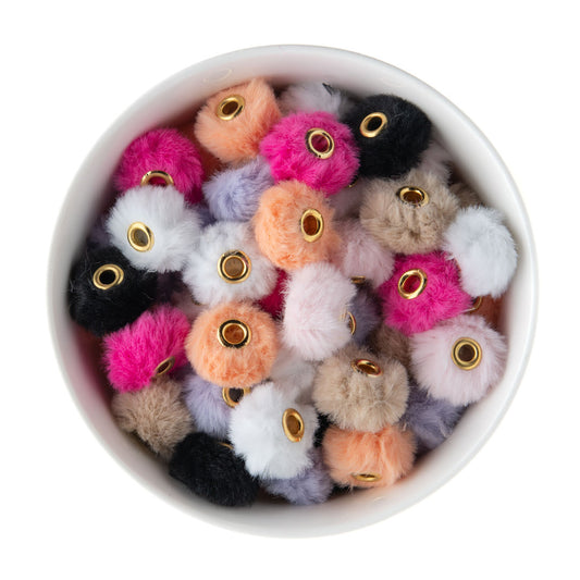 Fuzzy Spacer Beads from Cara & Co Craft Supply