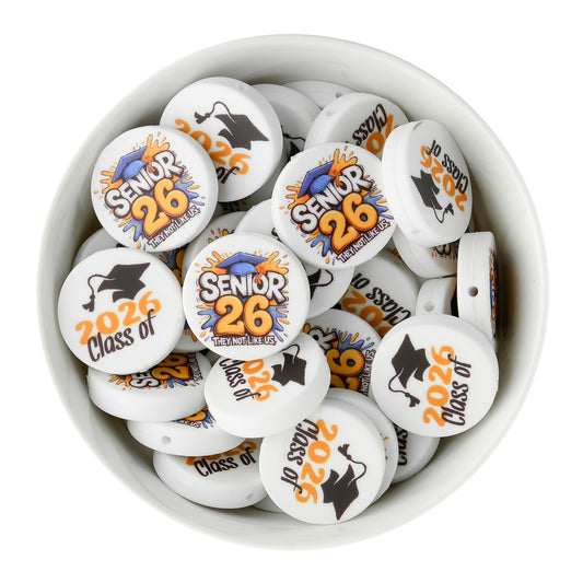 Grad 2026 Silicone Print Focal Beads for silicone crafting from Cara & Co Craft Supply
