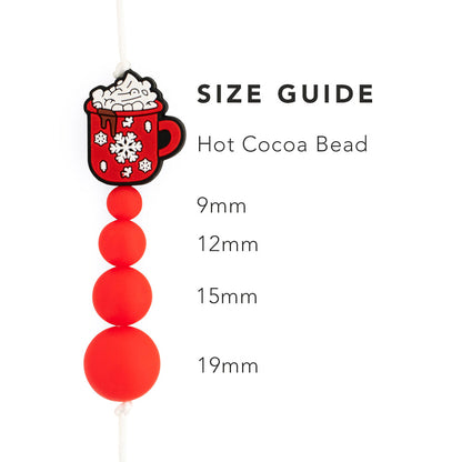 Silicone Focal Beads Hot Cocoa from Cara & Co Craft Supply