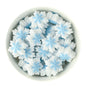 Icy Snowflake Silicone Focal Beads