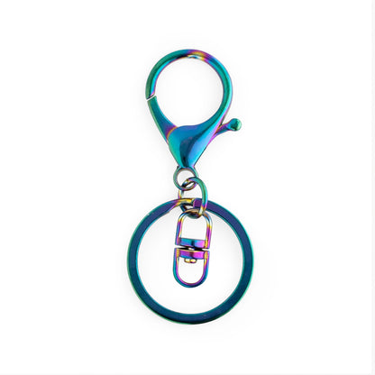 Key Rings Premium Keyring & Clips Rainbow from Cara & Co Craft Supply