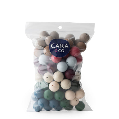 Winter 19mm Round Bead Packs Silicone beads