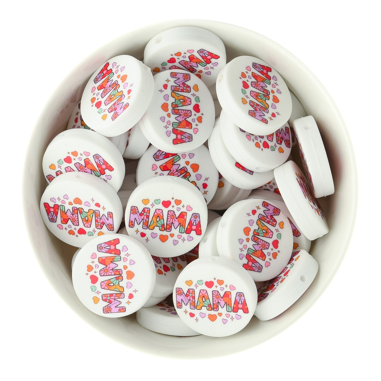 Shapes Silicone Print Beads