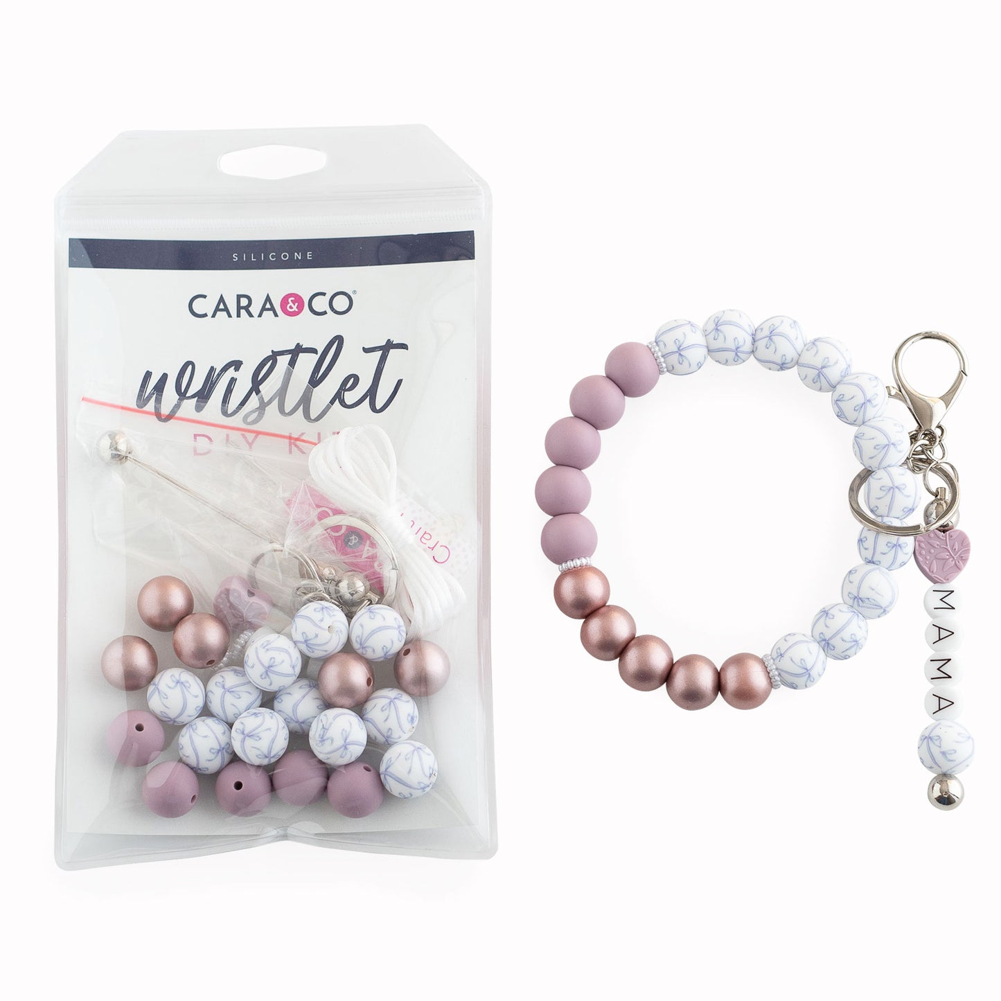 Mother's Day Wristlet DIY Kit for Silicone Crafting from Cara & Co Crafting Supply