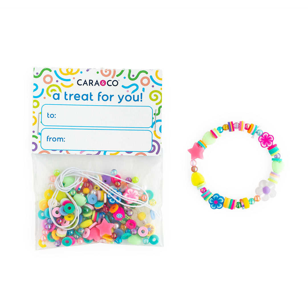 Heishi DIY Kits Brights Party Favor Bracelets from Cara & Co Craft Supply