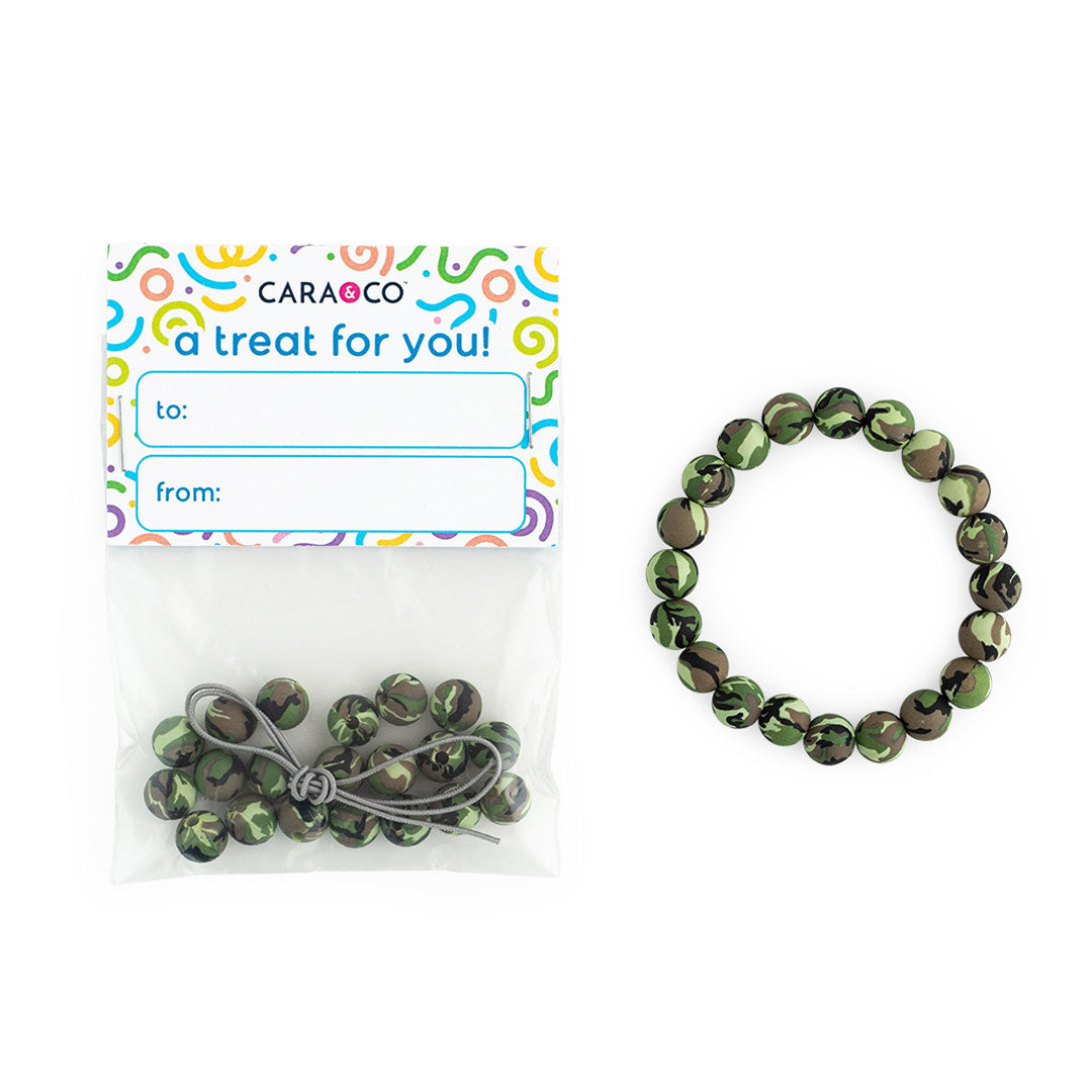 Silicone DIY Kits Camouflage Party Favor Bracelets from Cara & Co Craft Supply