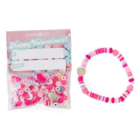 Valentine Party Favor DIY Kits using acrylic and heishi beads