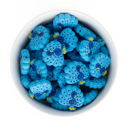 Peacocks Silicone Focal Beads