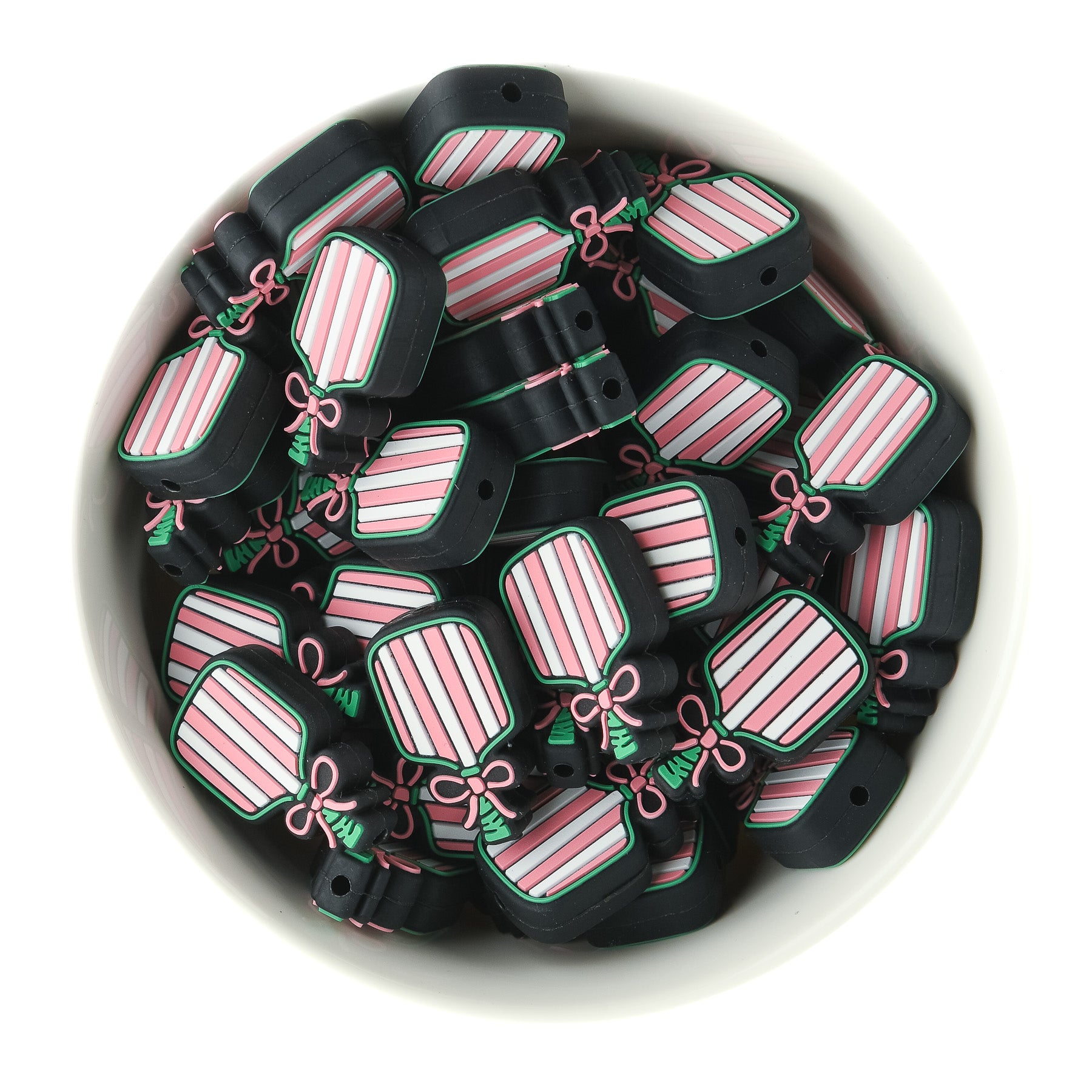 Pickleball Paddle Silicone Focal Bead for silicone crafting from Cara & Co Crafting Supply