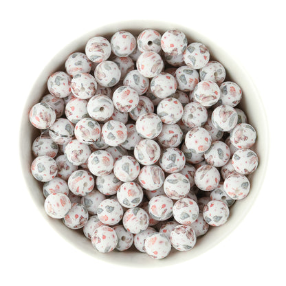 12mm Round Print Butterfly Meadows Silicone Beads for crafting from Cara & Co Craft Supply