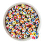 12mm Silicone Round Print Beads Flower Power from Cara & Co Craft Supply